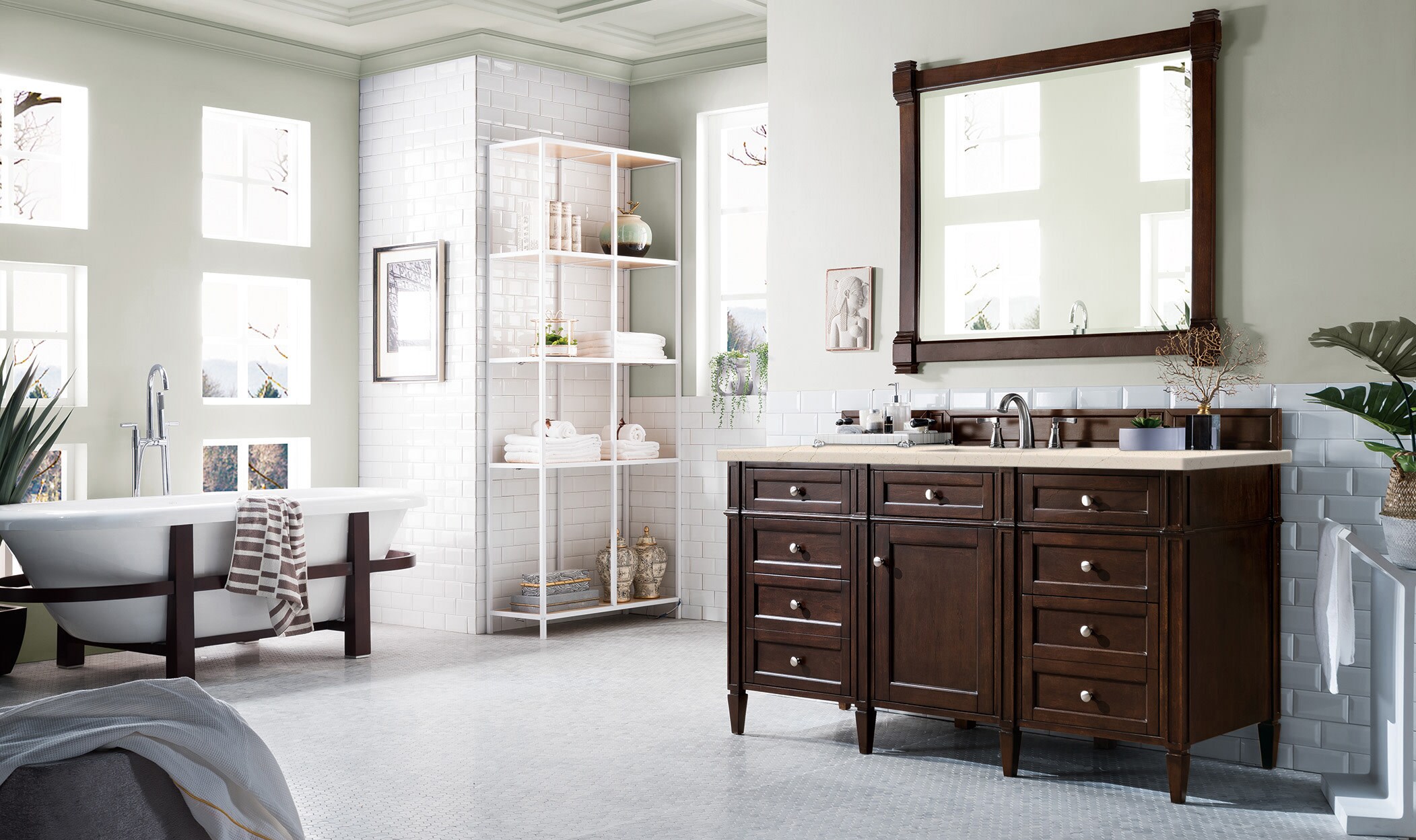 James Martin Vanities 650-V60S-BNM-3EMR Bath-Vanity-Combo - View #3
