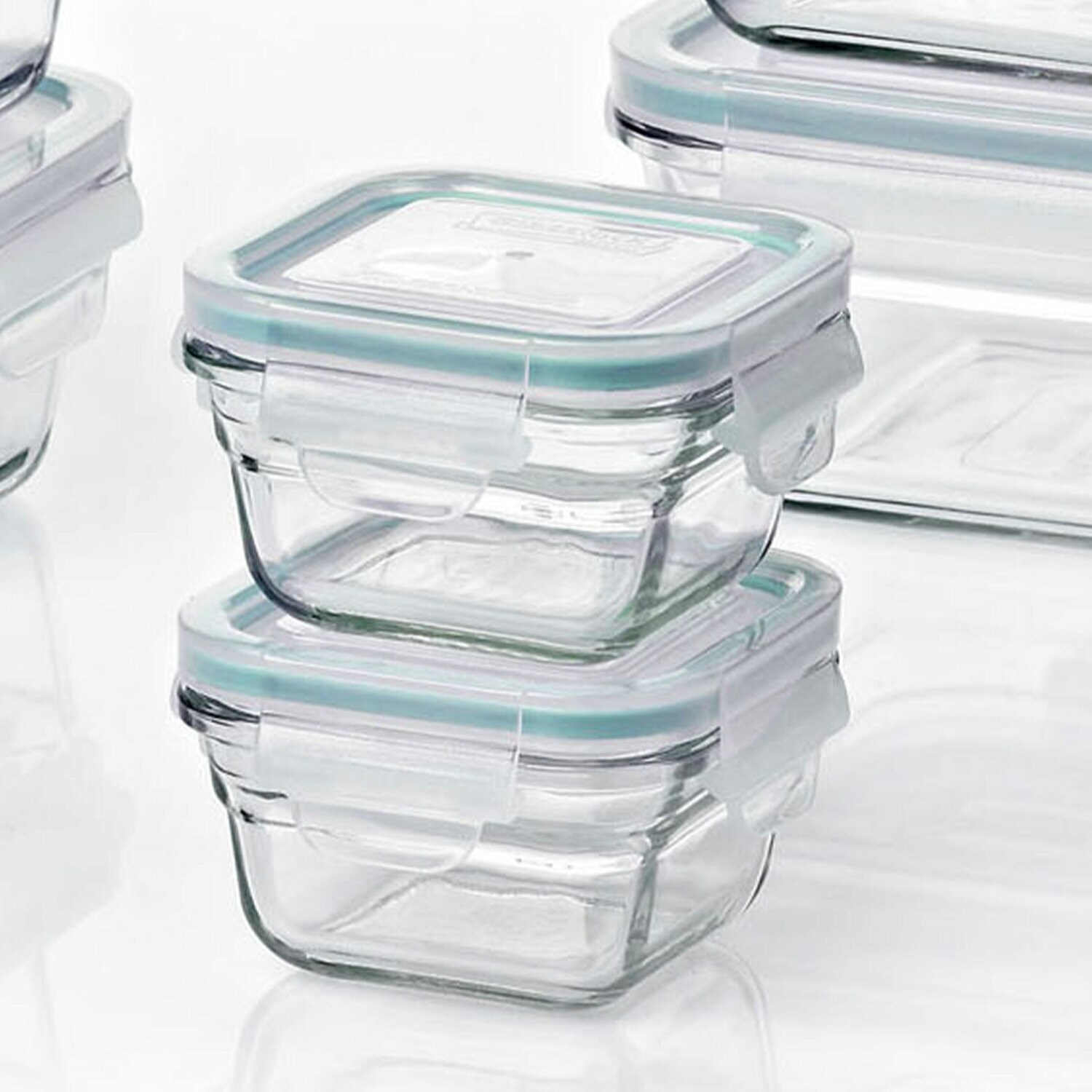 JoyJolt 24-Pack Multisize Glass BPA-Free Reusable Food Storage