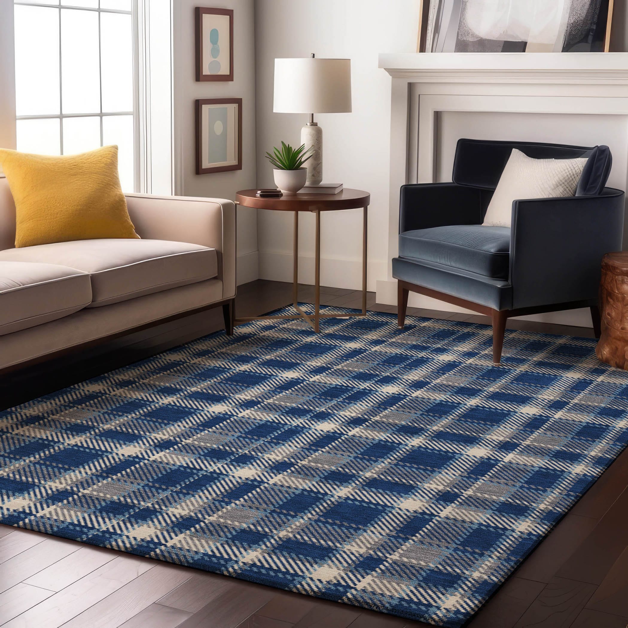 Addison Rugs AMF547GY9X12 Mayfield AMF547GY 9 x 12 (ft) Loomed Polyester Gray Rectangular Indoor Geometric Machine washable Area rug