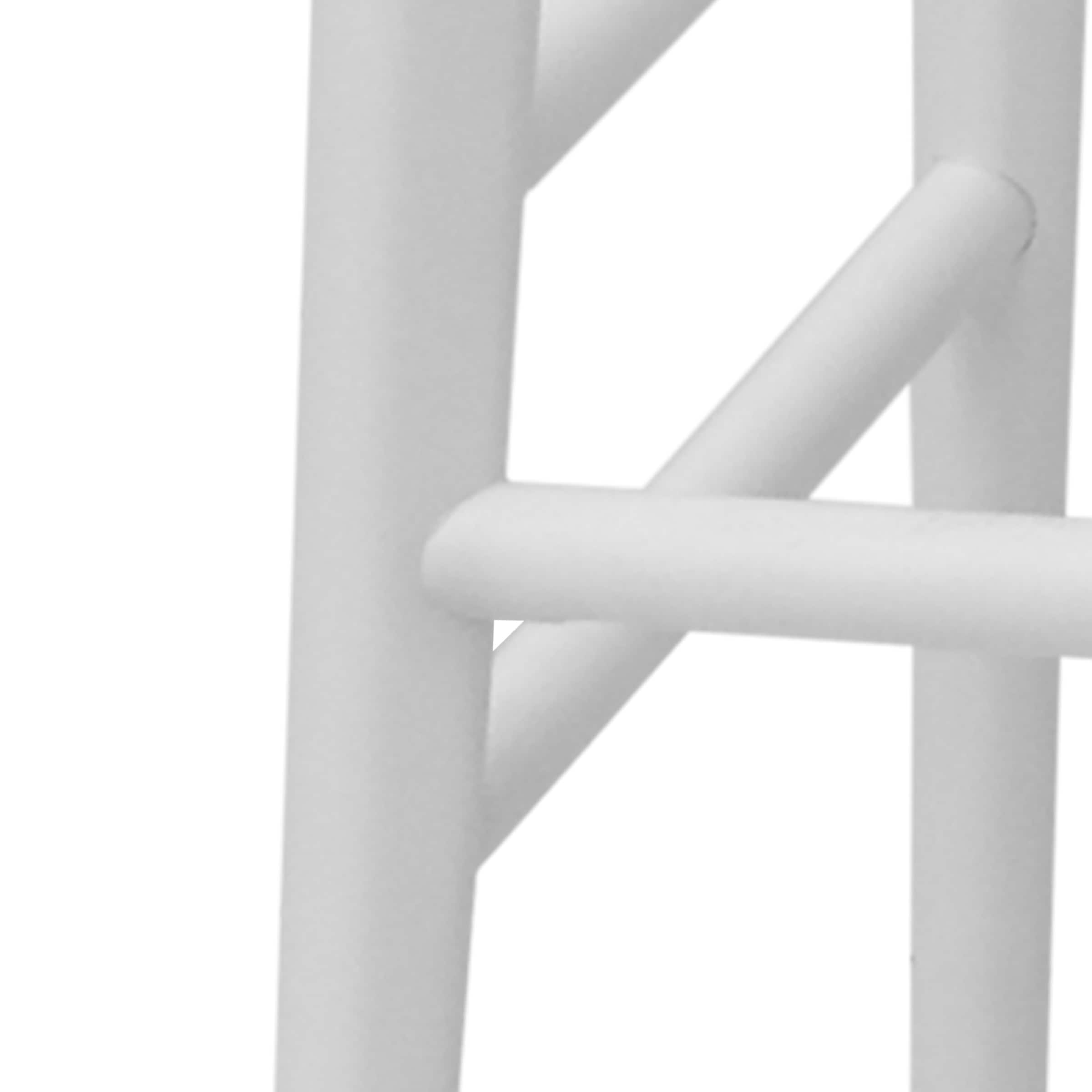 Hilton 24" White Solid Acacia Transitional Counter Stool