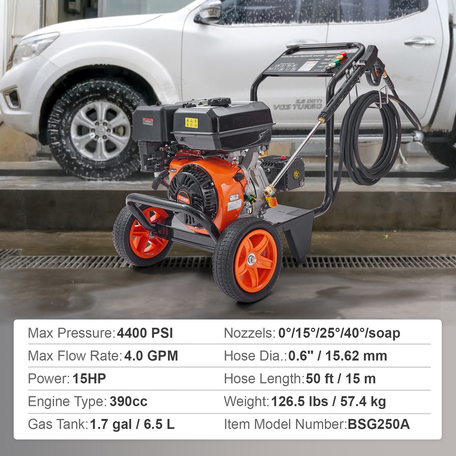 VEVOR SCR4400PSI4001449V0 Gas-Pressurewashers - View #7