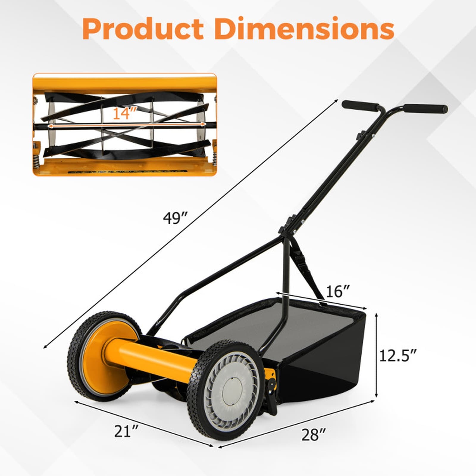 SUGIFT LW108SUGHY2286 Push-Mower-Reel - View #3
