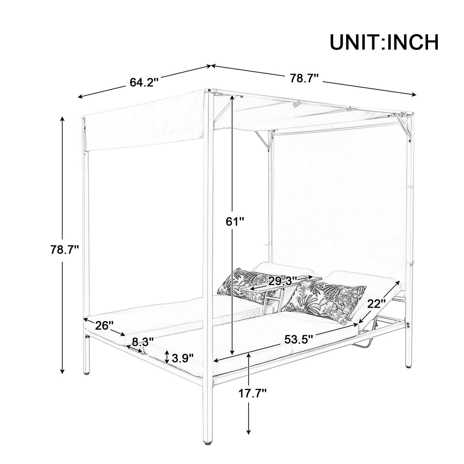 Bybafun YB0600003 Patio-Sofas-Daybeds - View #12