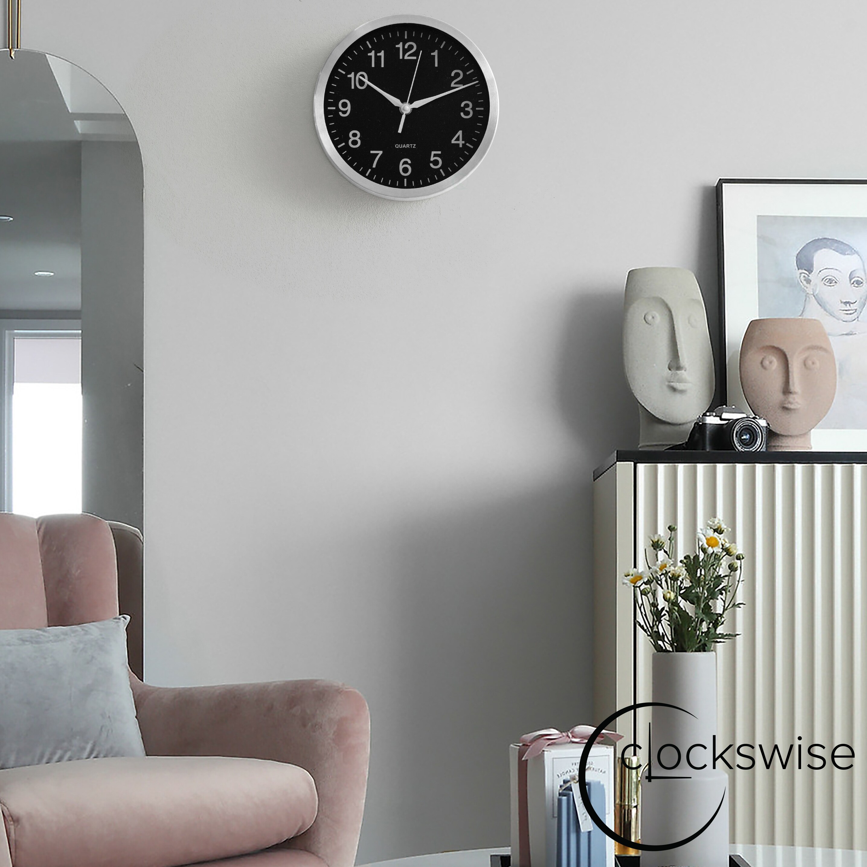 Clockswise QI004745.BK.8 Indoor-Outdoor-Clocks - View #4