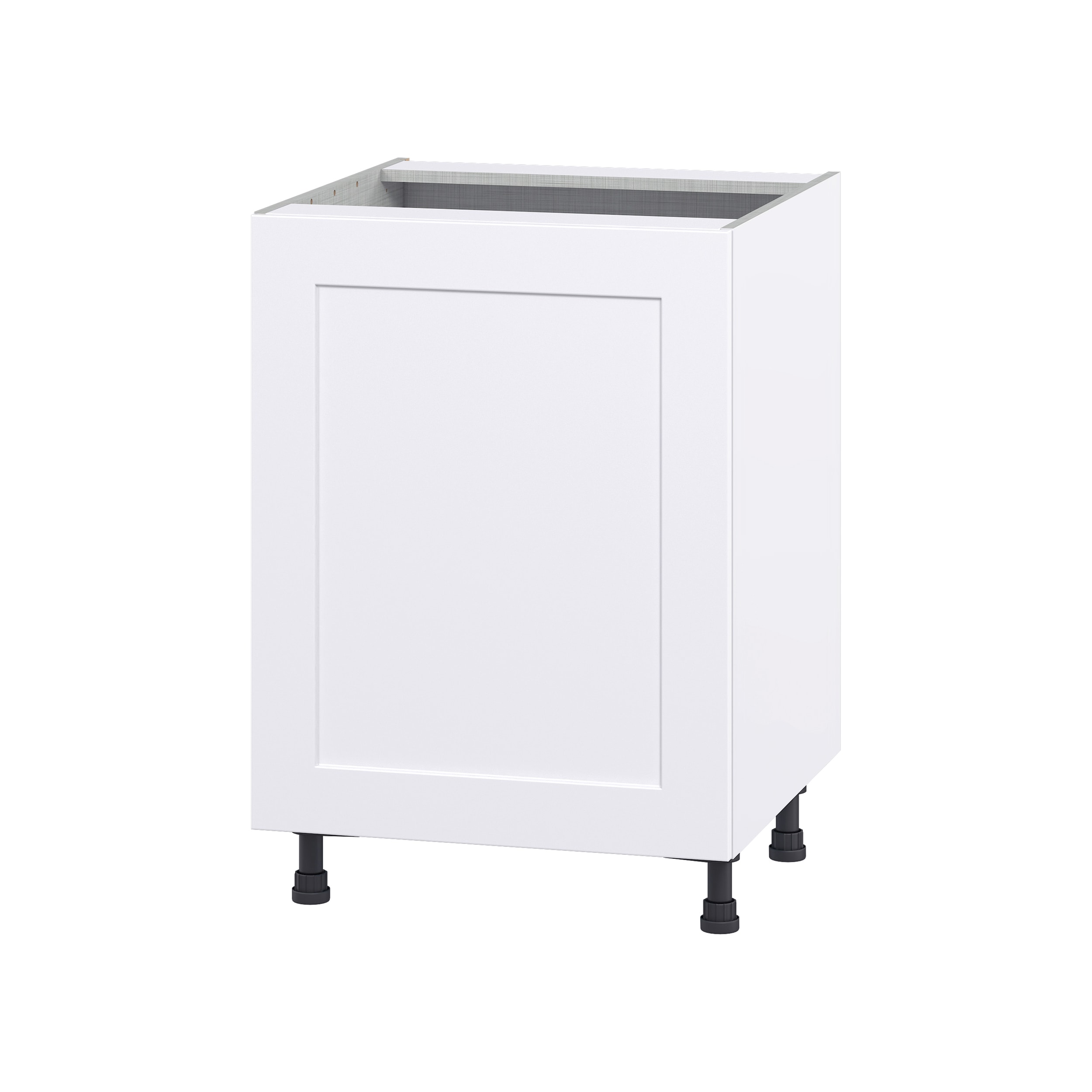 Hugo&Borg DSB24FH(L/R)-JO Jolie 24-in W x 34.5-in H x 24-in D Warm White Base Fully assembled Cabinet (Flat Panel Shaker)