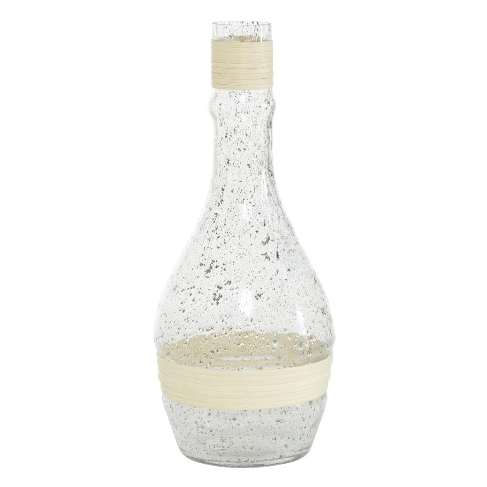 The Novogratz 67171 Clear Glass Coastal Vase