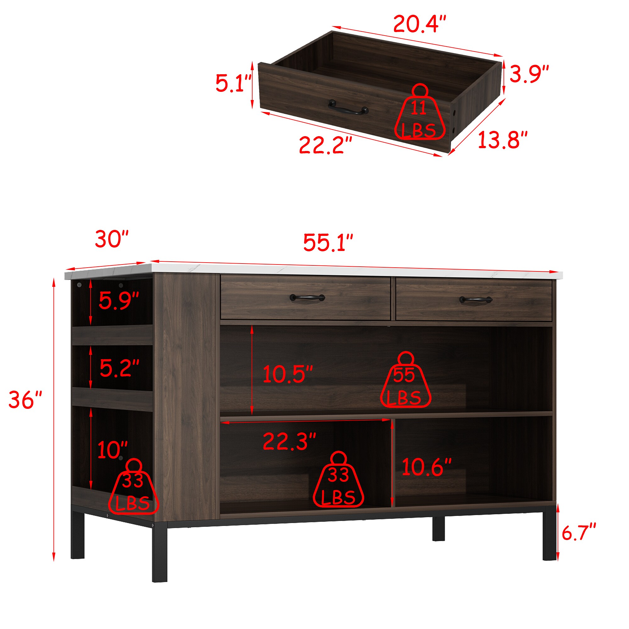 Homsee V-KF200213-01+02 Kitchen-Furniture - View #15