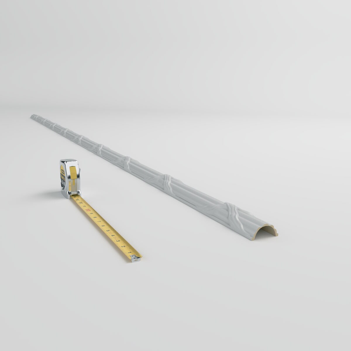 Primed White Polyurethane Reeded Panel Moulding