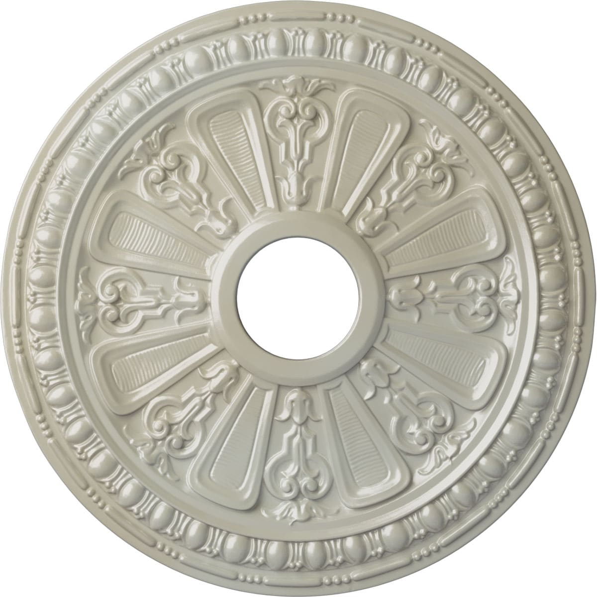 Ekena Millwork CM18RAFBS Raymond 18.125-in W x 18.125-in L Painted Flash Blue Polyurethane Whole Ceiling Medallion