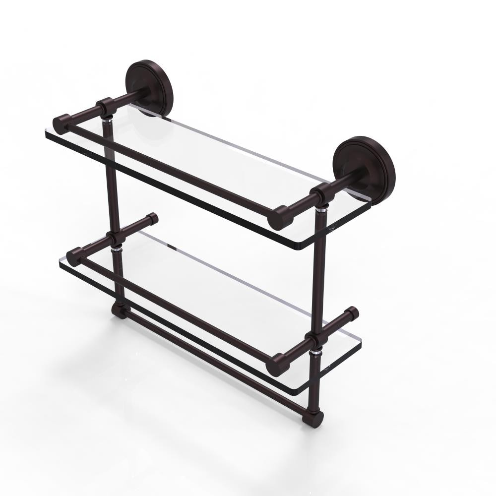 Towel Bar - Metal Rack in Black, Bronze, Brass, Silver, & White