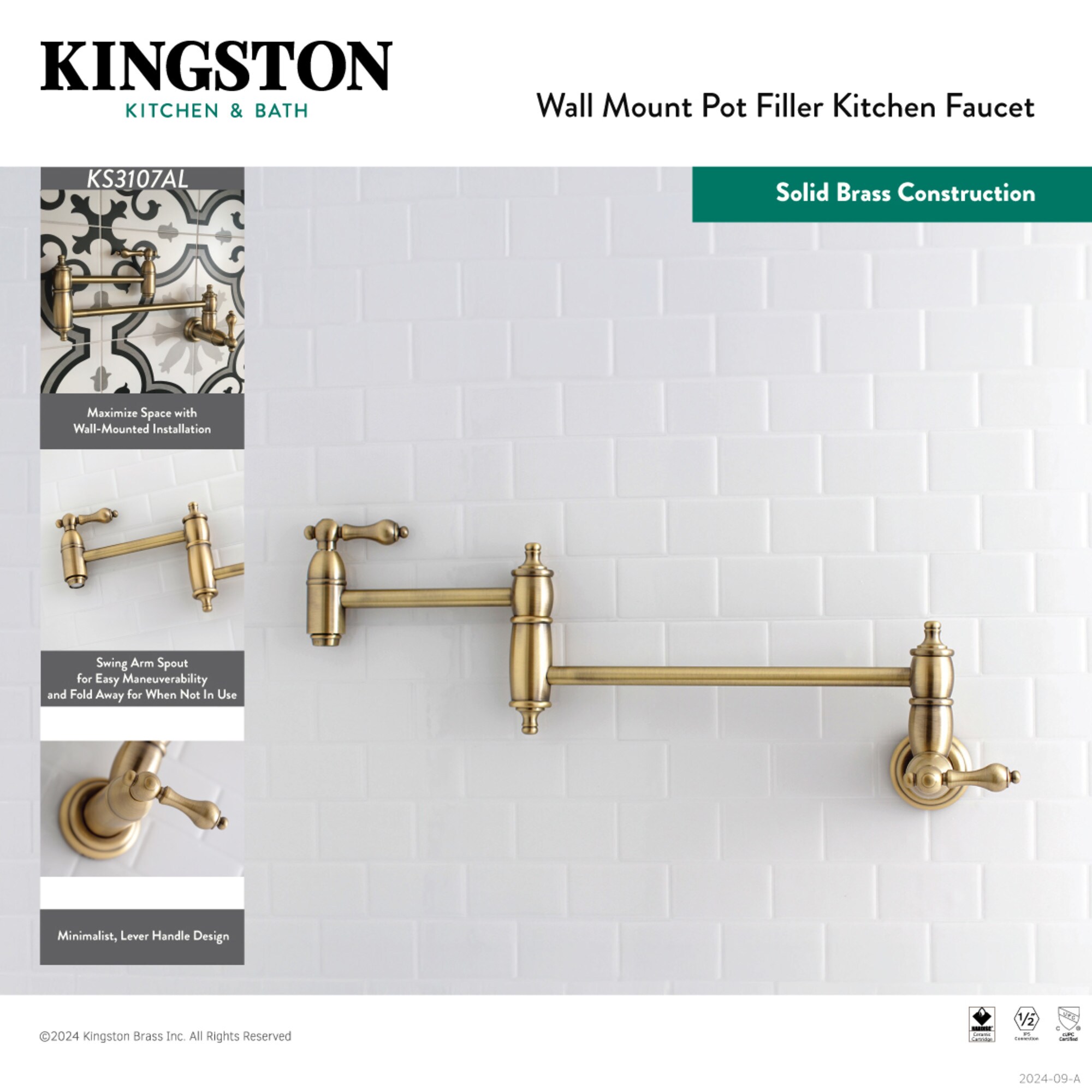 Kingston Brass WLKS3105AL Kitchen-Faucets - View #4