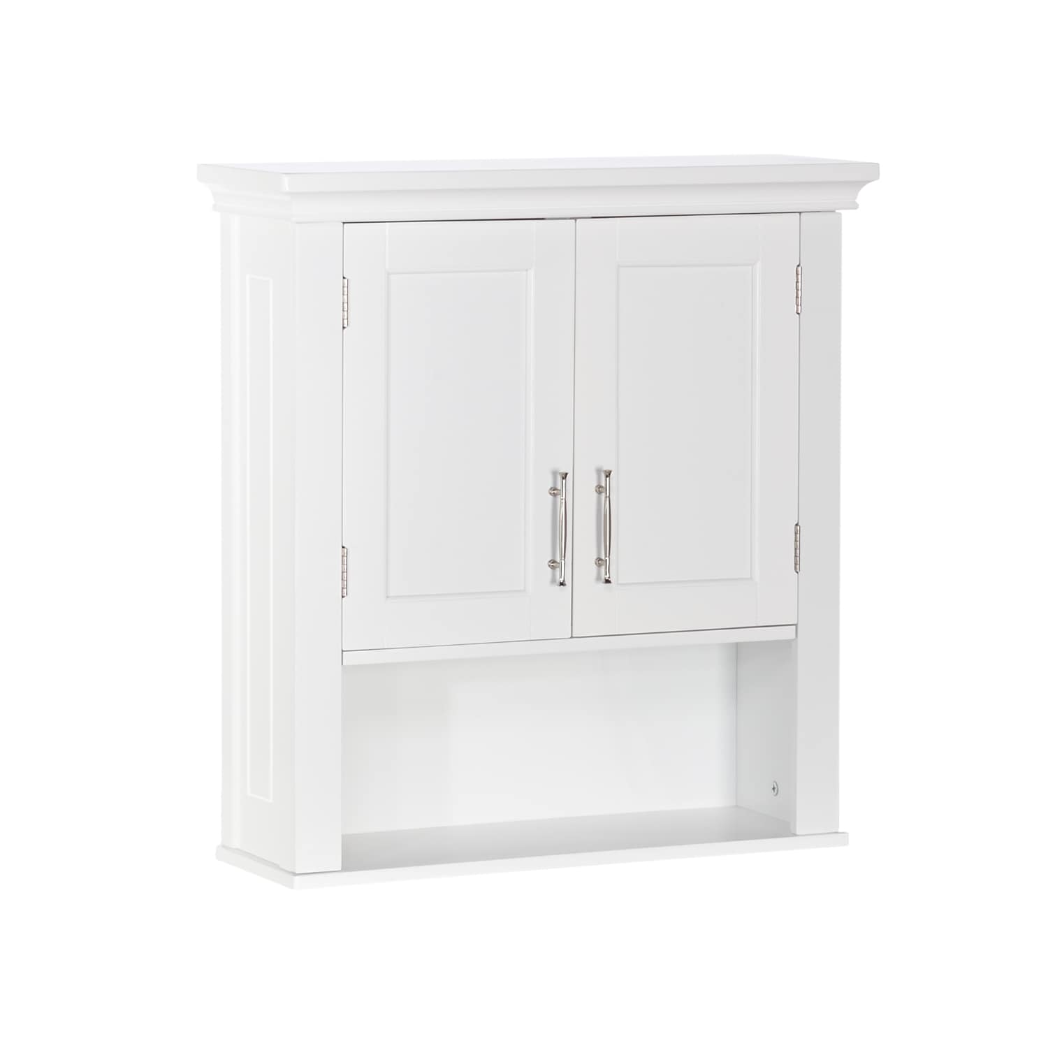 RiverRidge Somerset 22.81-in W x 24.5-in H x 7.88-in D White Bathroom Wall Cabinet