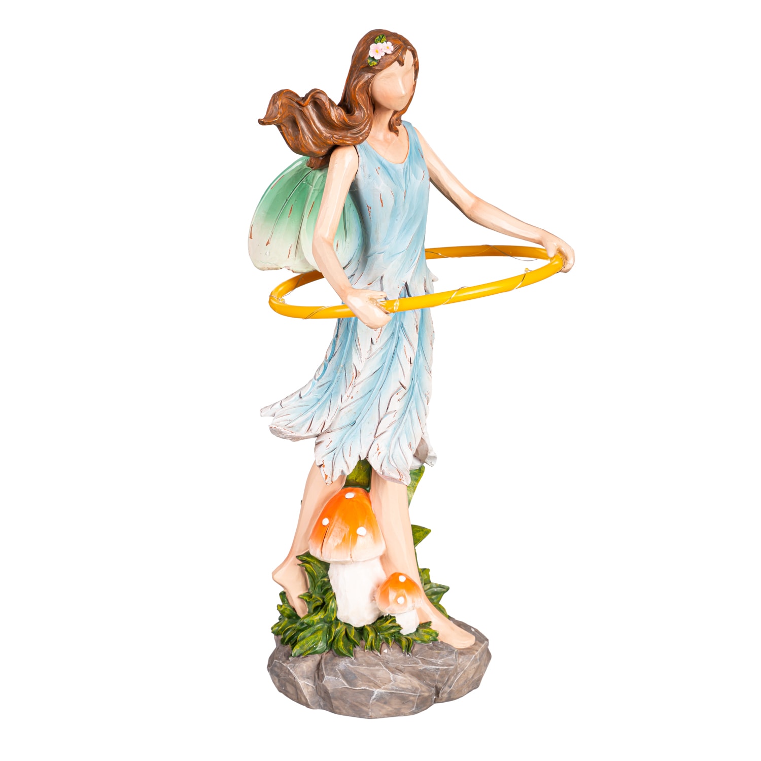 Evergreen 2LA2438 15.55-Inches H x 6.69-Inches W Blue Fairy Garden Statue