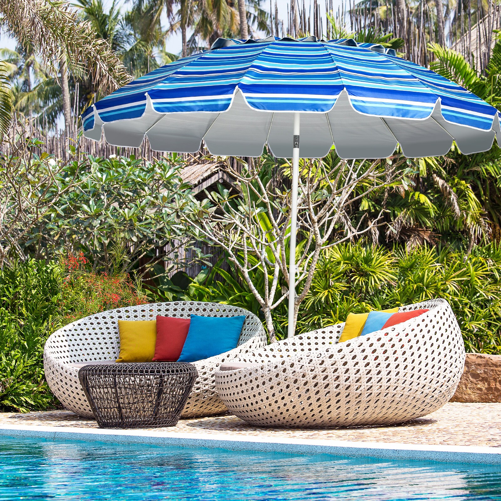 WELLFOR DOG70716NY Beach-Umbrellas - View #10