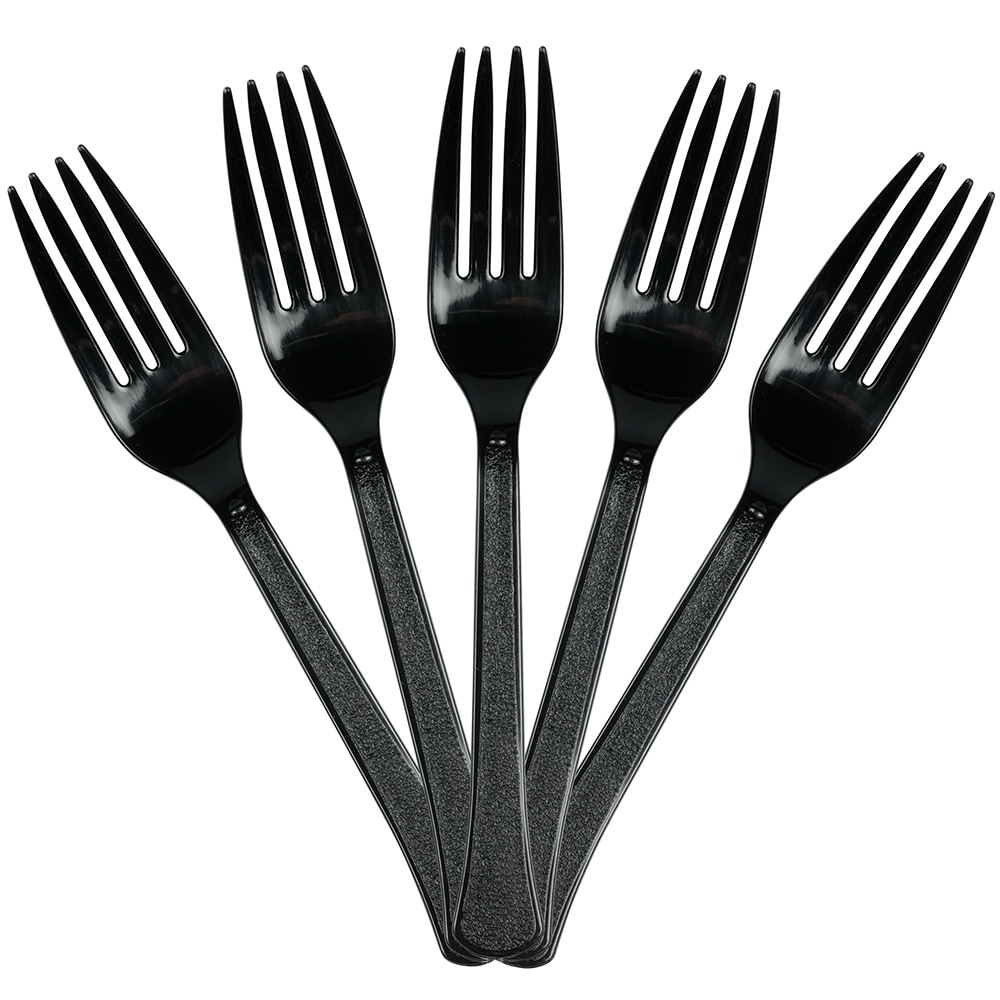 Solo Cup Guildware Heavyweight Plastic Knives - 1 Piece(s) - 1000/Carton -  Knife - 1 x Knife - Breakroom, Steak - Disposable - Black - Reliable Paper