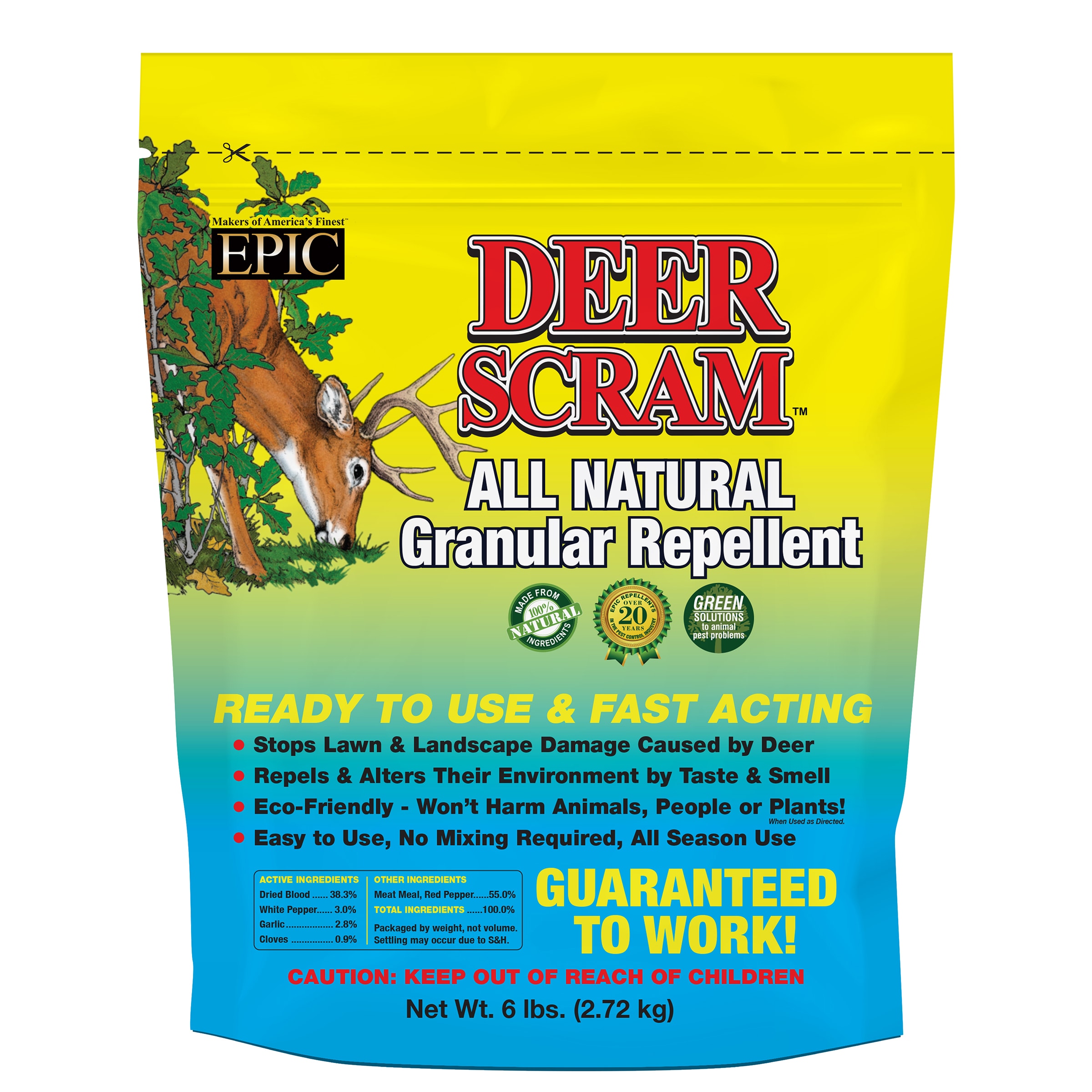 Enviro Protection Industries Co. 10060 Scram 6-lb Deer/Rabbit Repellent