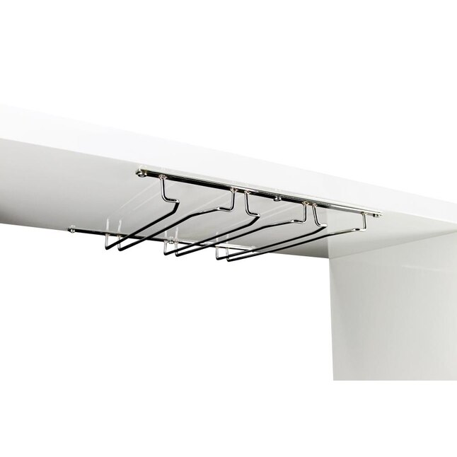 Furniture of America Numbi 42-in x 41-in White Oval Mini Bar Bar Furniture of America Numbi 42-in x 41-in White Oval Mini Bar Bar
