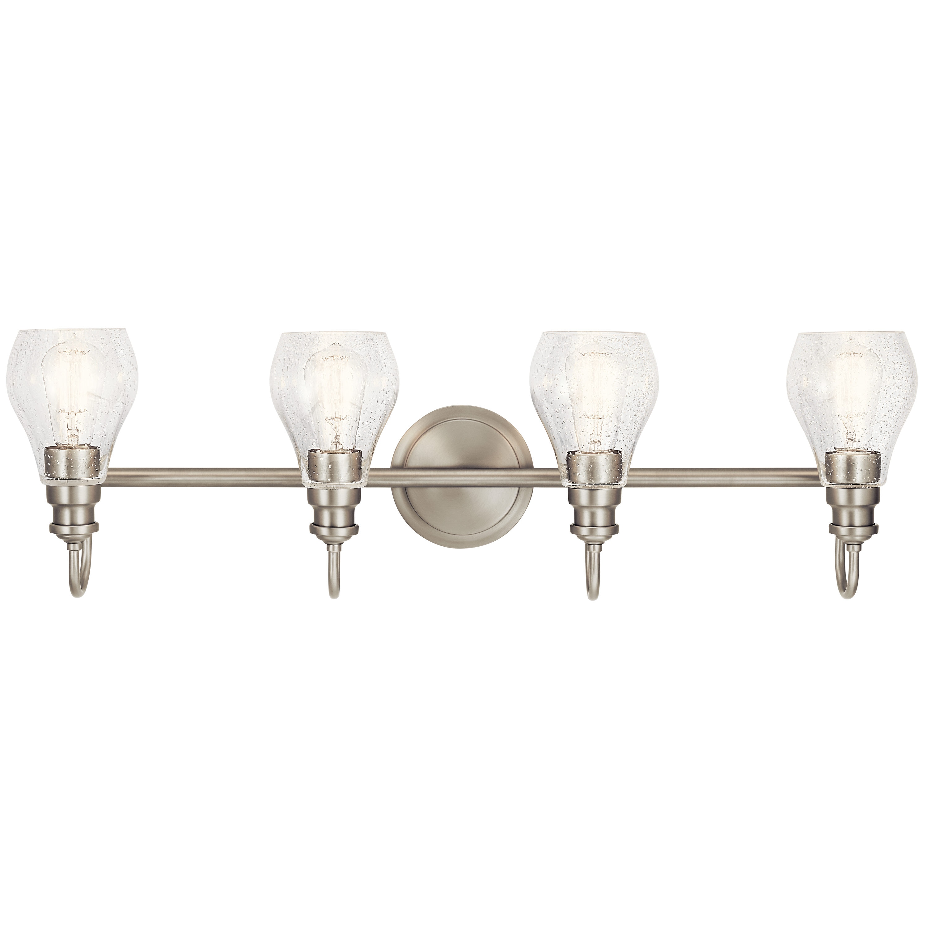 Kichler Greenbrier 5.5-in 4-Light Brushed Nickel Transitional Vanity ...