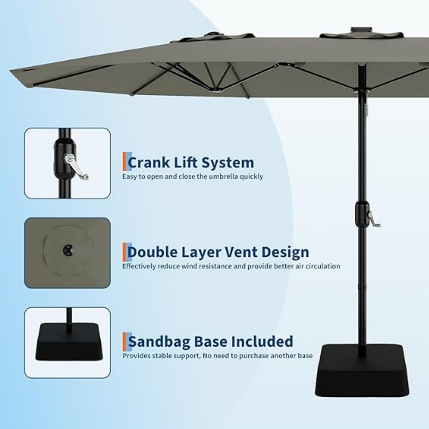 Qeetex LSHQQPPG-3349CH5E Umbrellas-2 - View #2