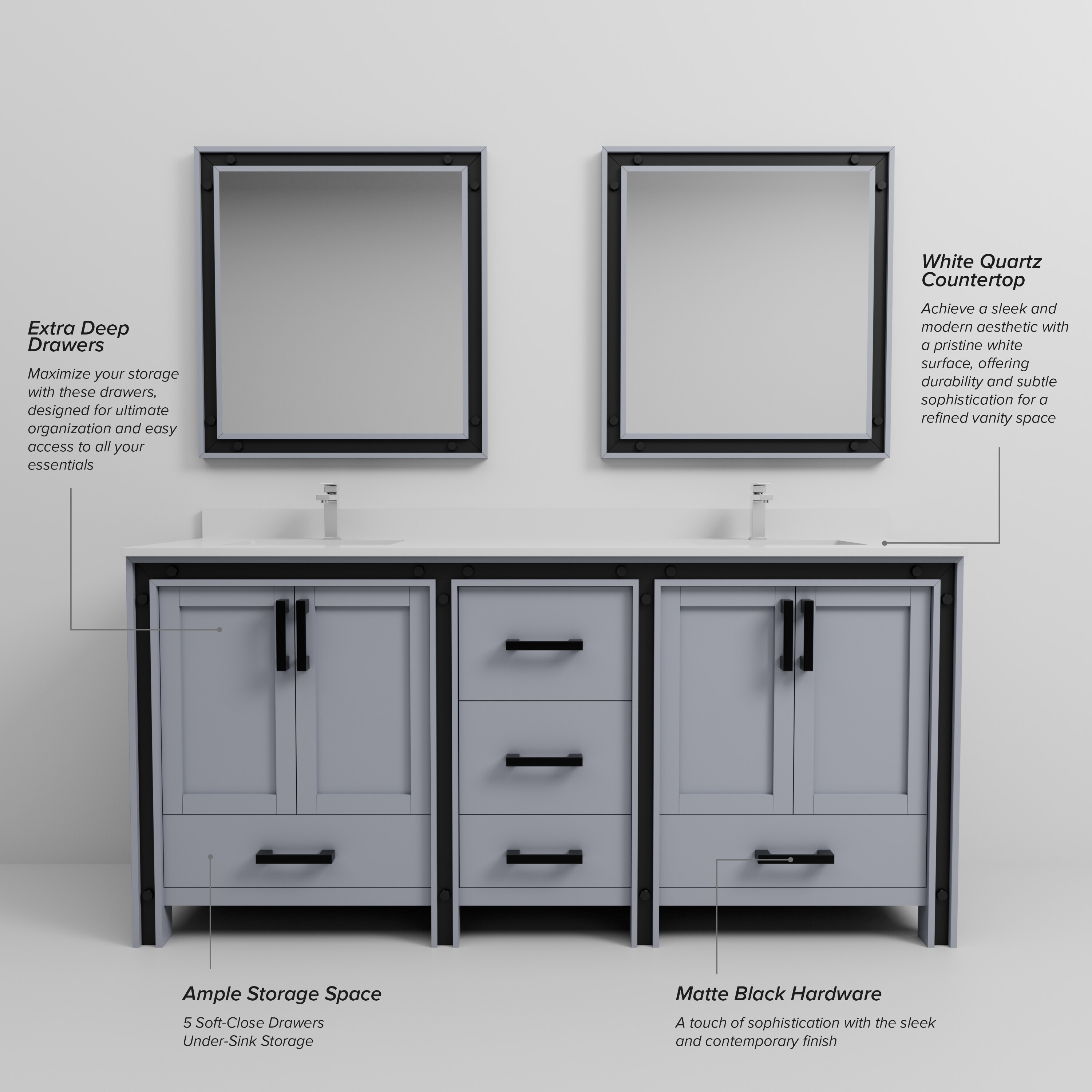 Lexora LVZV72DB211 Bath-Vanity-Combo - View #7