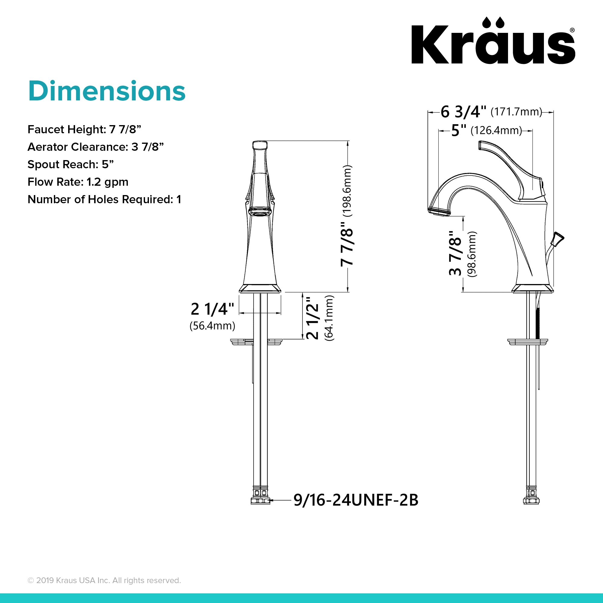 Kraus KBF-1201MB Lavatory-Faucets - View #10