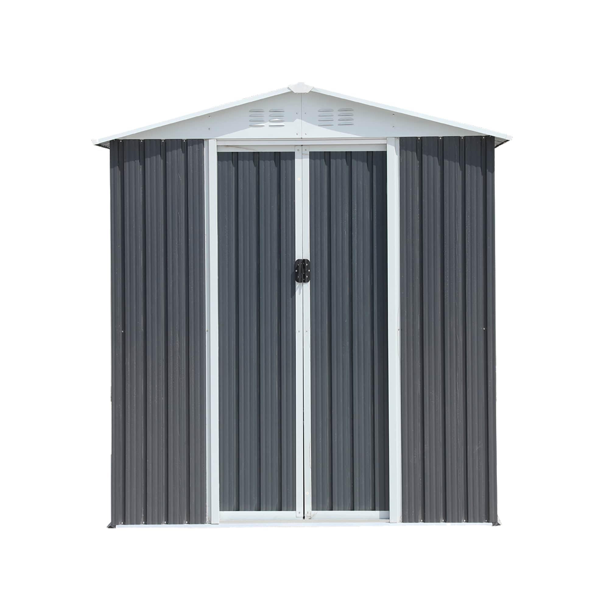 Clihome CL-W2794-92790 4-Feet x 6-Feet Galvanized steel Storage Shed