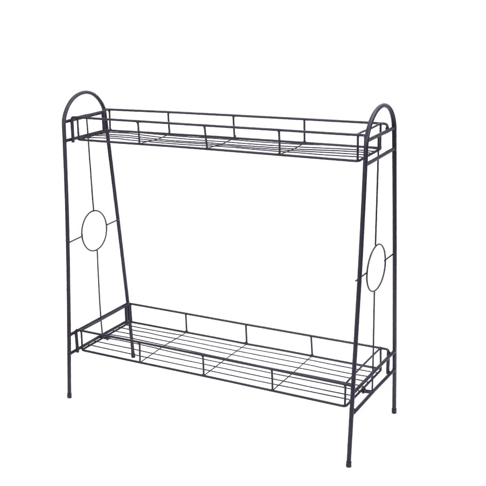 Winado 400219487188 31.92-Inches H x 33.48-Inches W Black Indoor/Outdoor Novelty Steel Plant Stand
