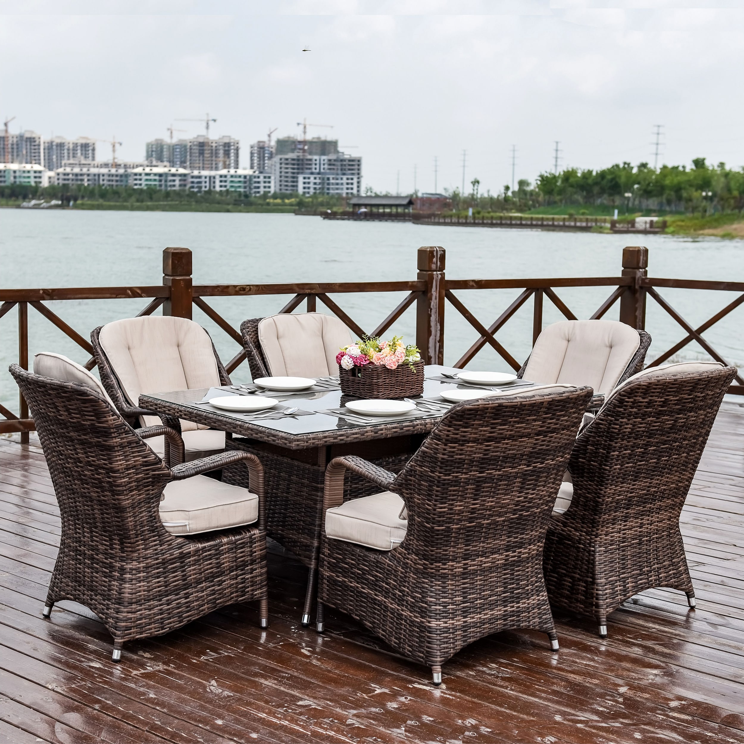 Moda Furnishings MD-PAD-1712-B Patio-Dining-Sets - View #4