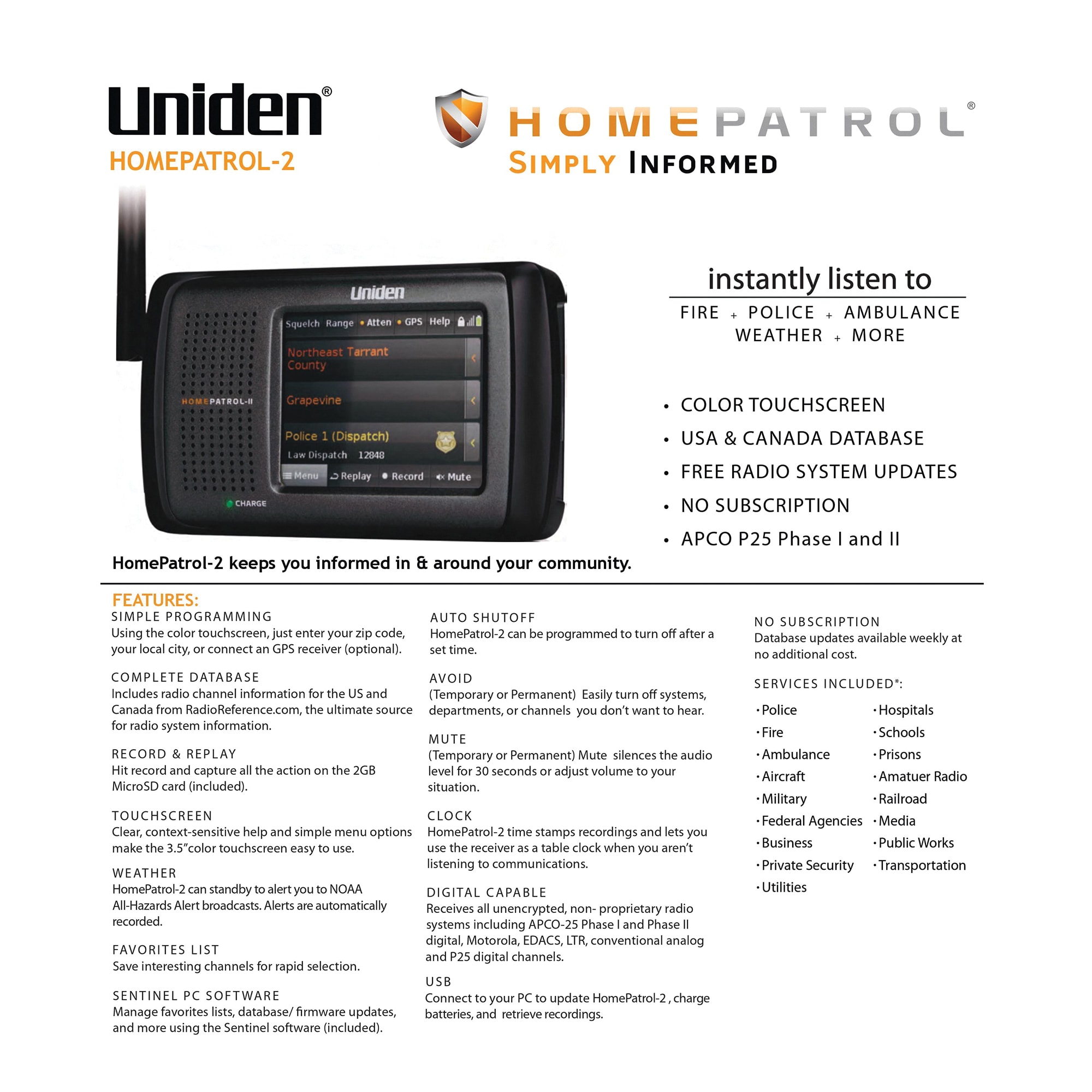 Uniden UNNHMPATROL2 Weather-Radio - View #2