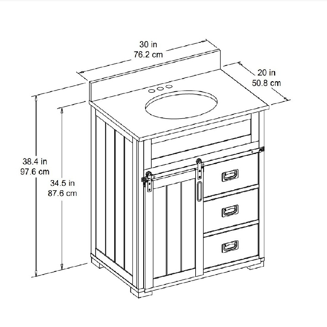 Style Selections WSL30BHV Bath-Vanity-Combo - View #15
