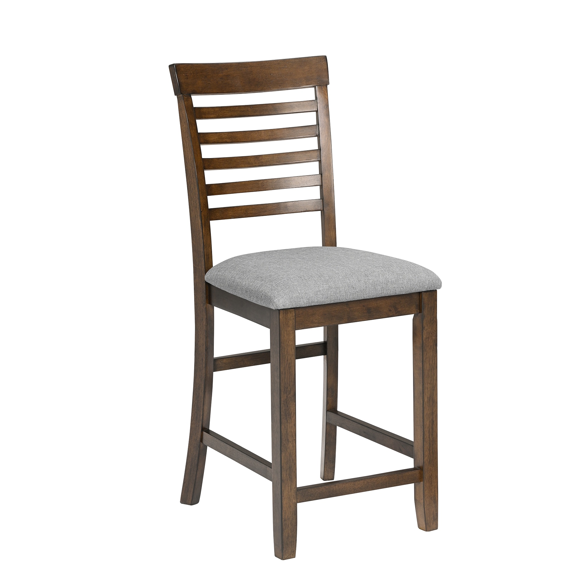 SINOFURN SYA370063GY Set of 4 Traditional Polyester Upholstered Dining Side Chair (Wood Frame)