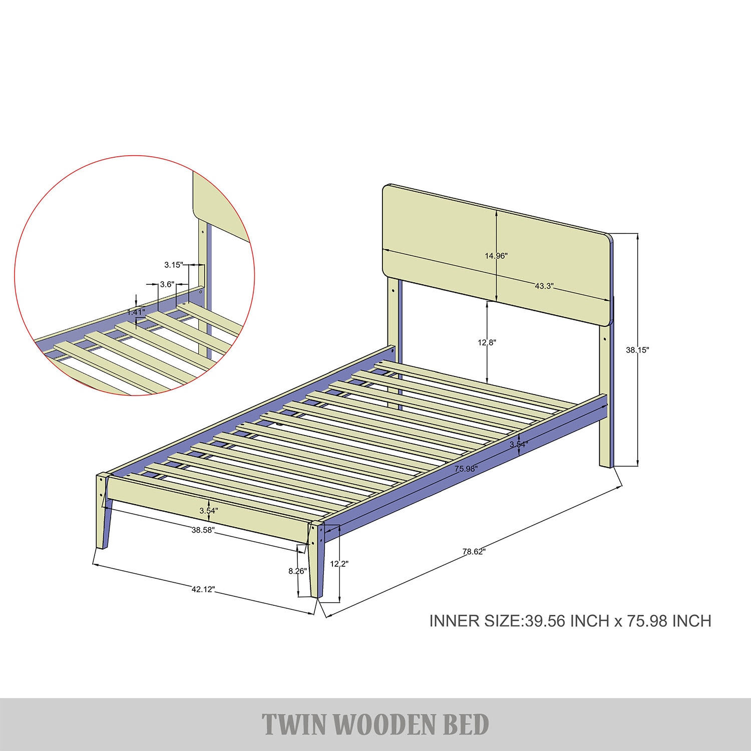 CasePiece C262TPL-WN-WD beds - View #6