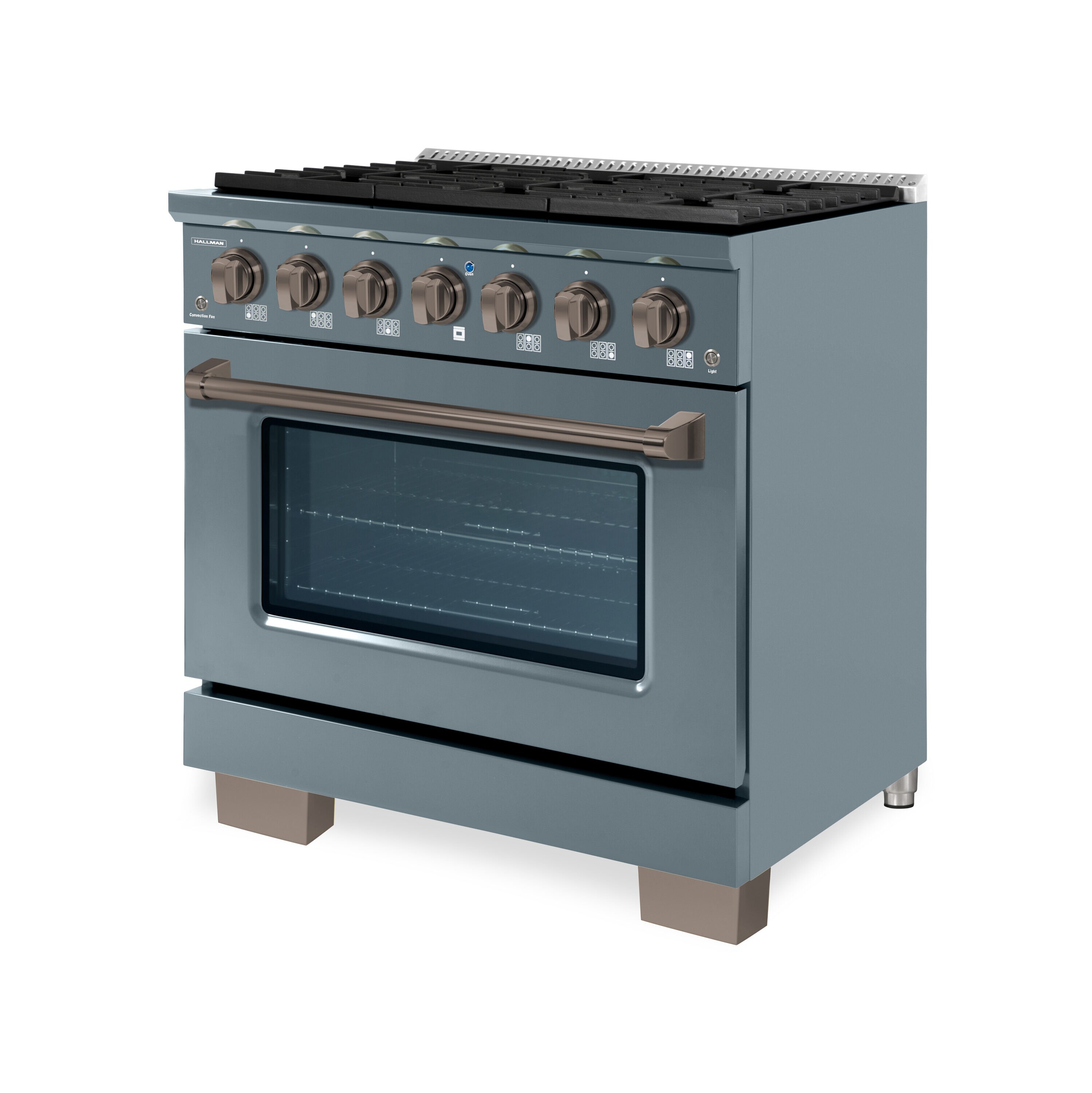 Hallman HBRG36BZGR Freestanding-Gas-Ranges - View #2