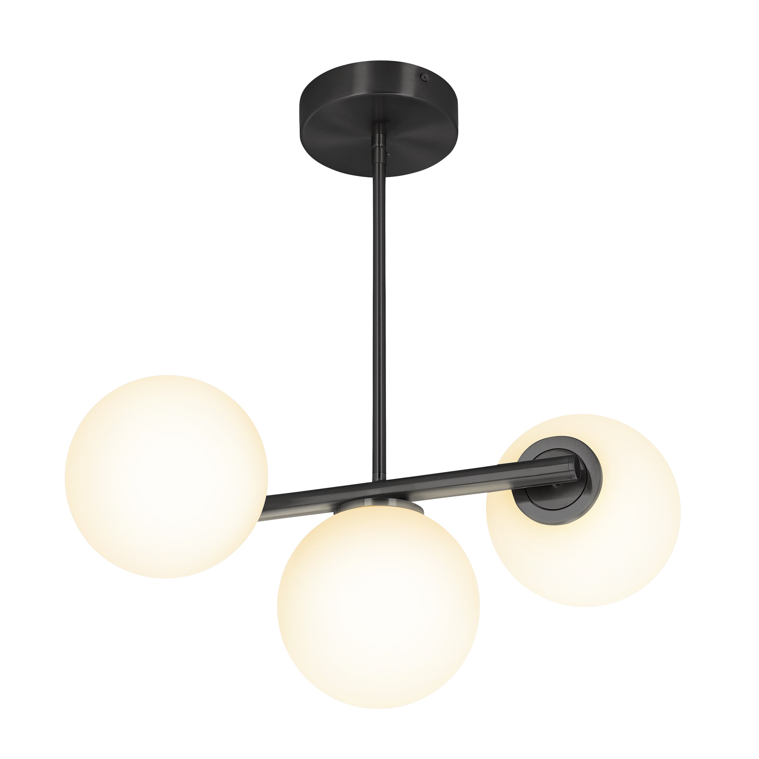 GE 93130435 Solon 3 -Light Matte Gold Mid-century Integrated LED For Use in Bathrooms, Bedrooms, Dining Rooms, Foyers, Kitchens, Living Rooms Chandelier