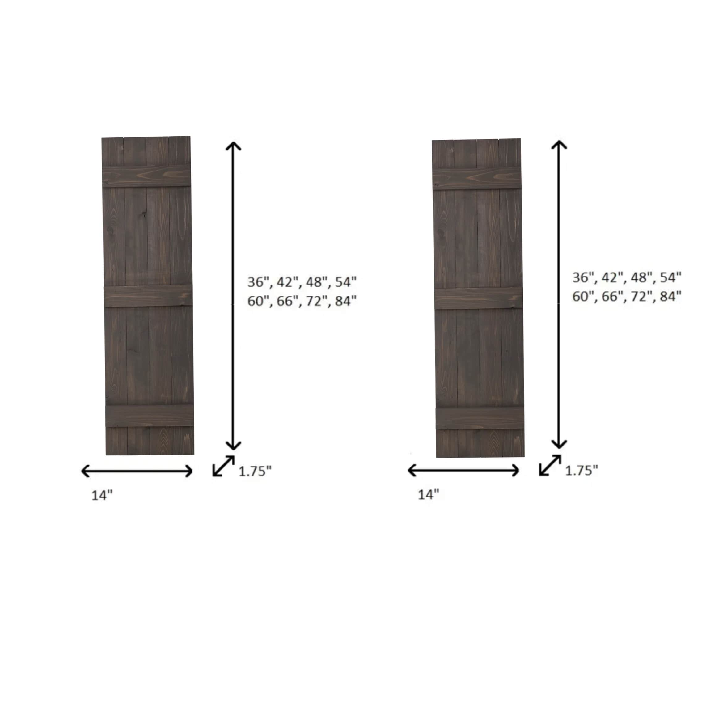 Dogberry WTRAD1484GRAYDOUB Exterior-Shutters - View #8