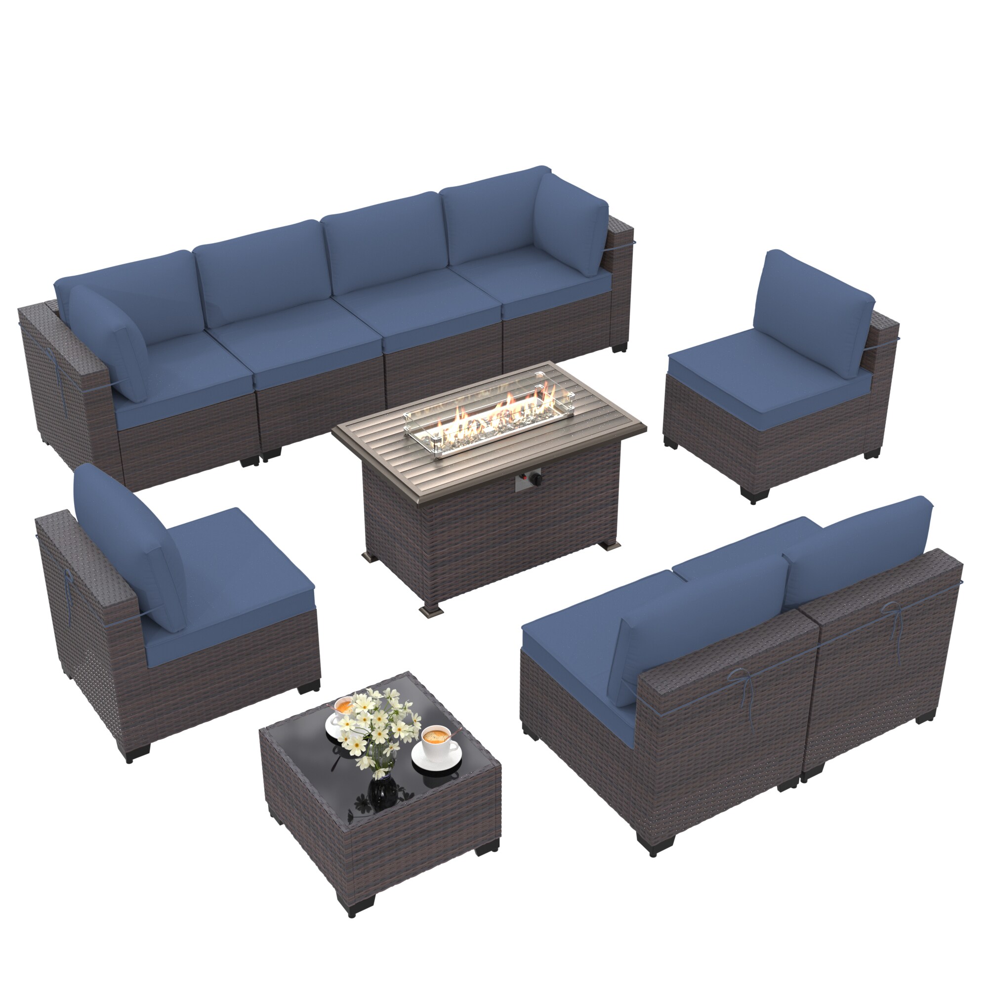 ALAULM LS-A2BC+1-NAVY Patio-Conversation-Sets - View #9