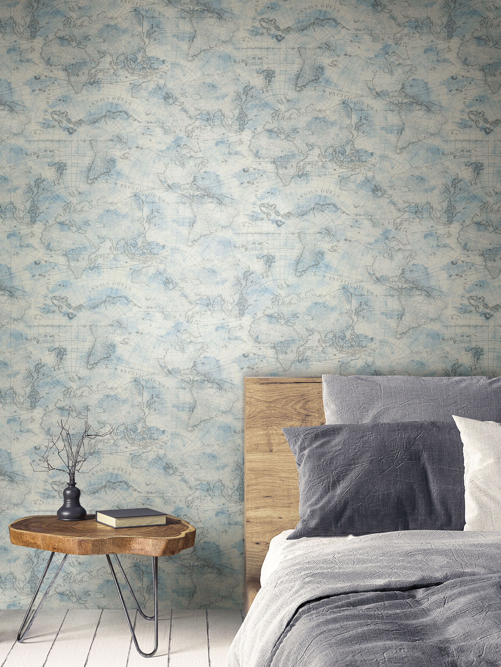 York Wallcoverings York Premium Peel and Stick Coastal 45-sq ft Blue ...