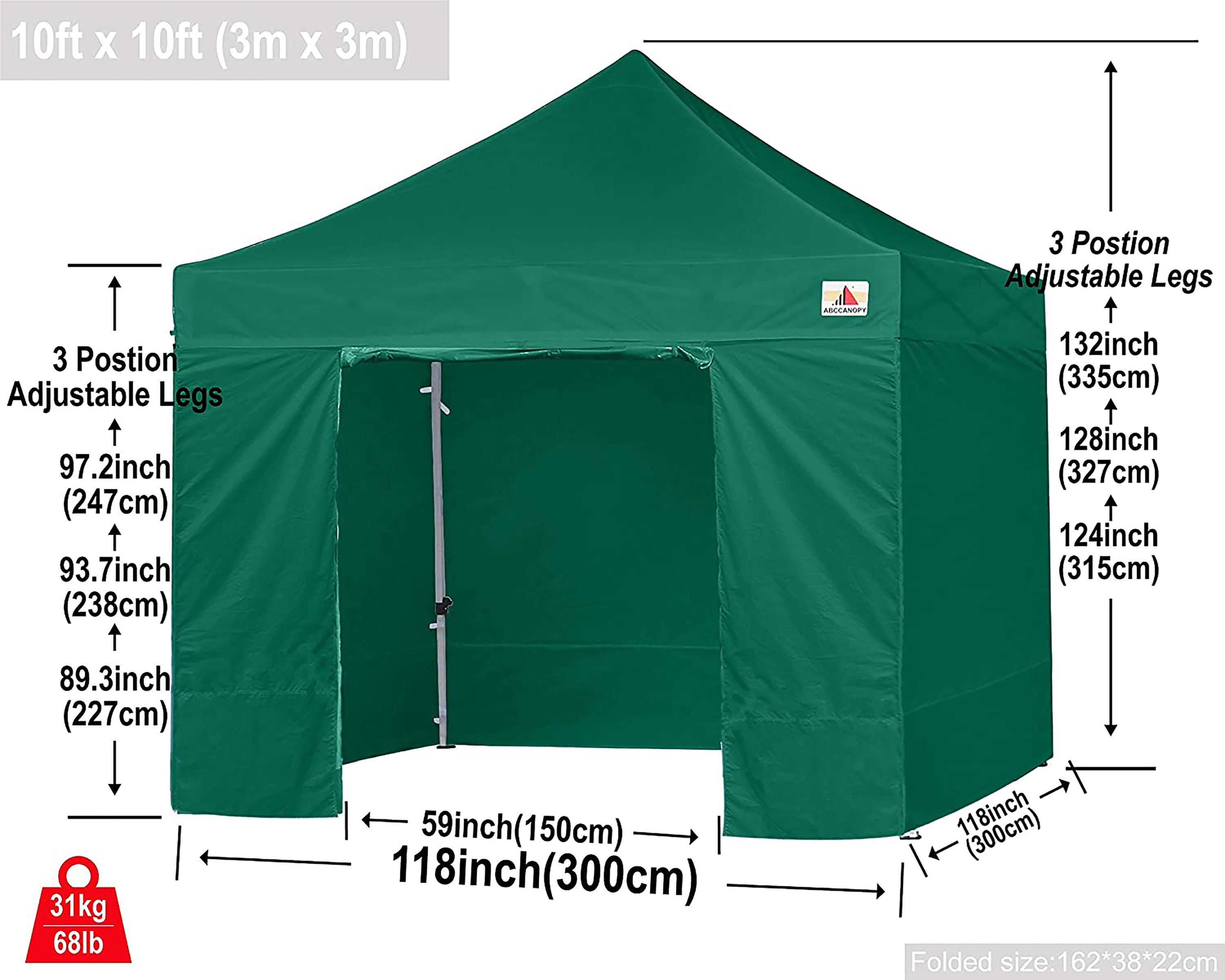 ABCCANOPY 10X10KKPKG-FG Canopies-Sl - View #4