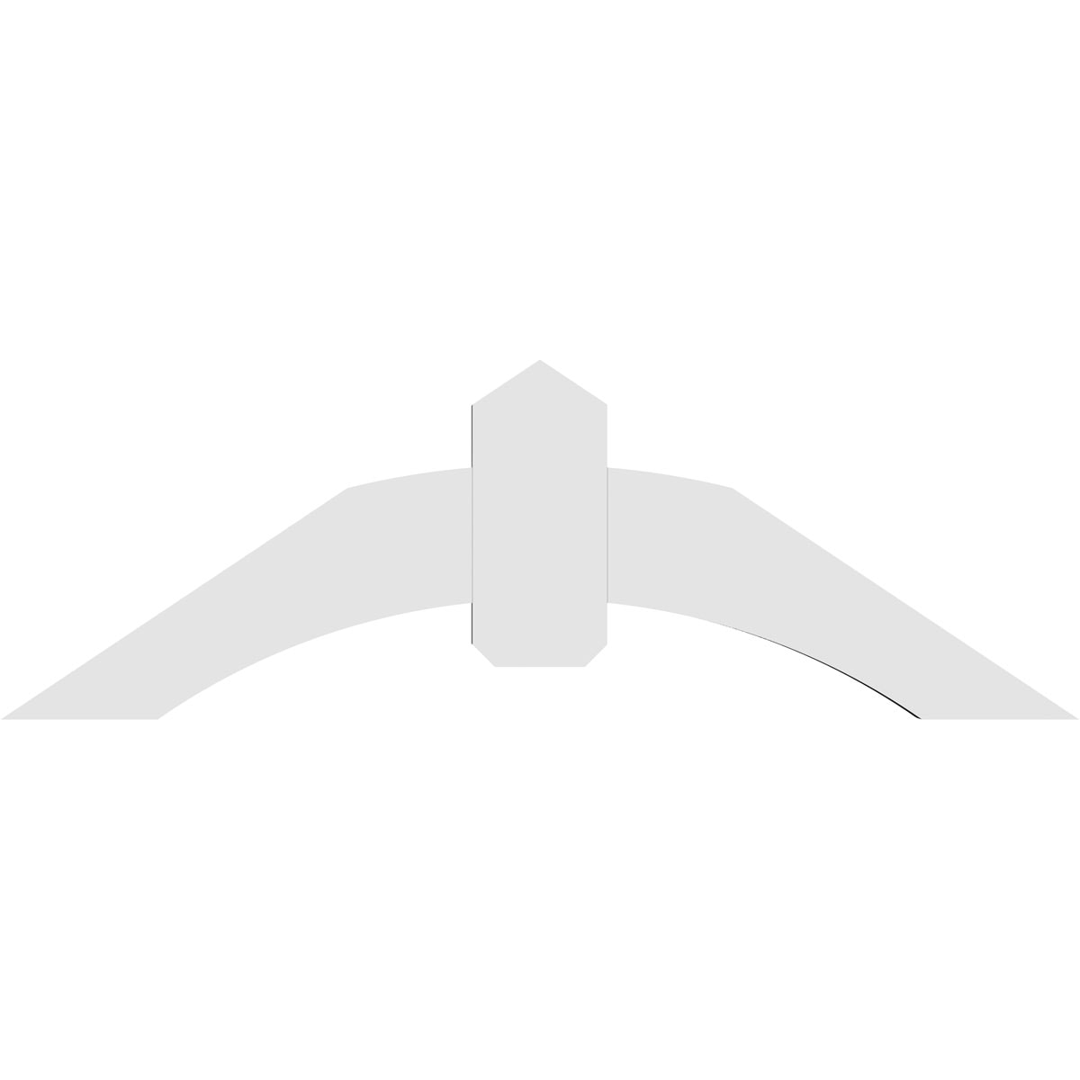 Ekena Millwork GBP048X16X0206ARC00 Exterior-Brackets-Braces - View #4