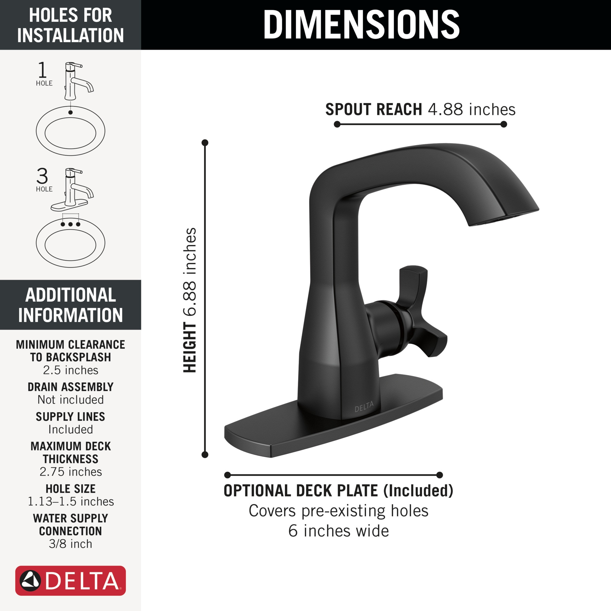 Delta 5766-BLLPU-DST Lavatory-Faucets - View #3