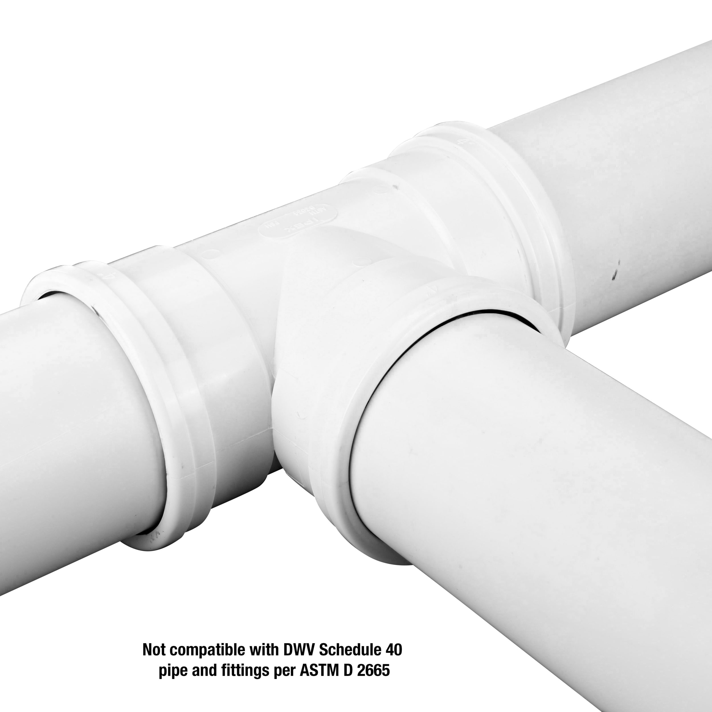 NDS 6-in PVC Sewer and Drain Tee in the Sewage Pipe & Fittings ...