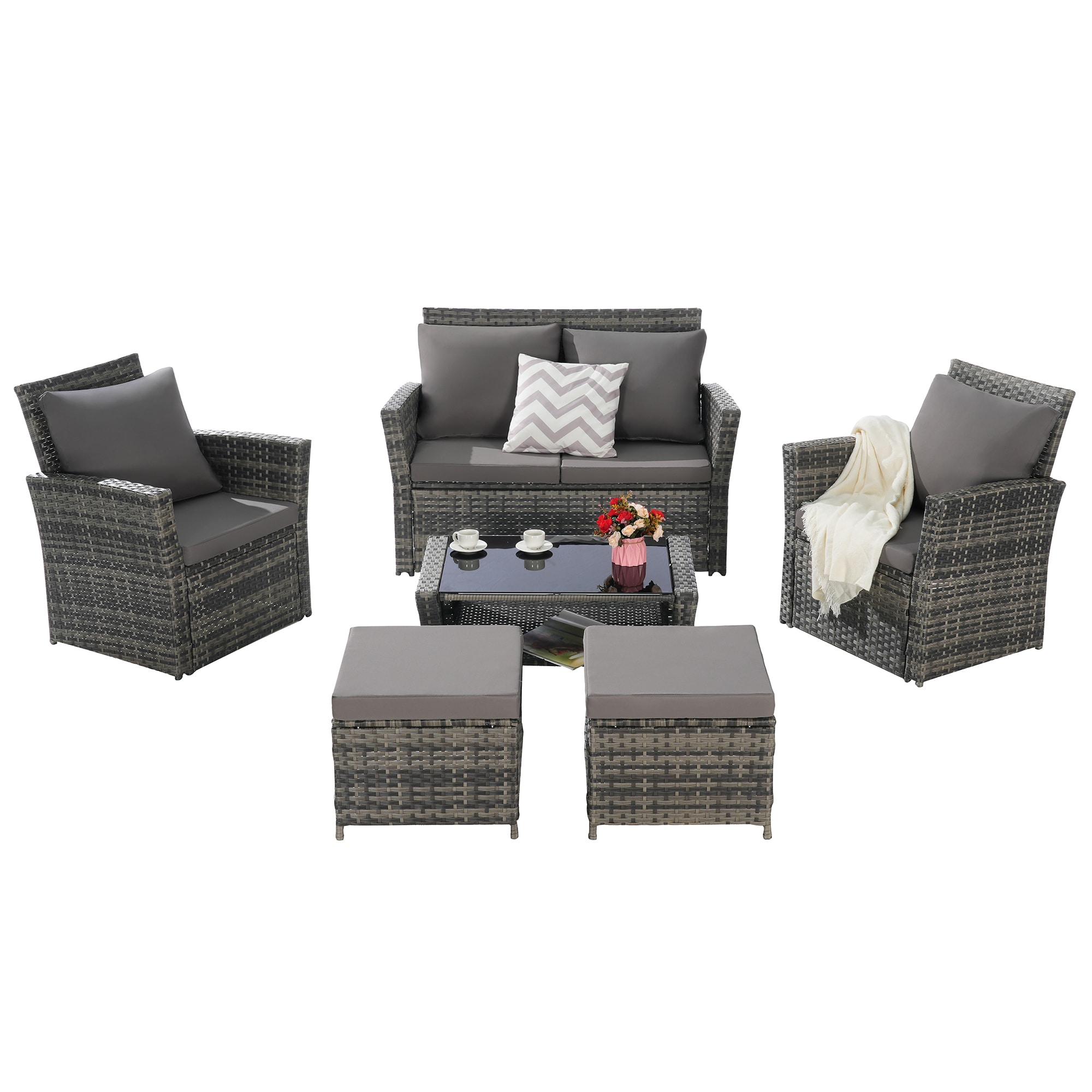 SINOFURN SYB670038DG Patio-Conversation-Sets - View #6
