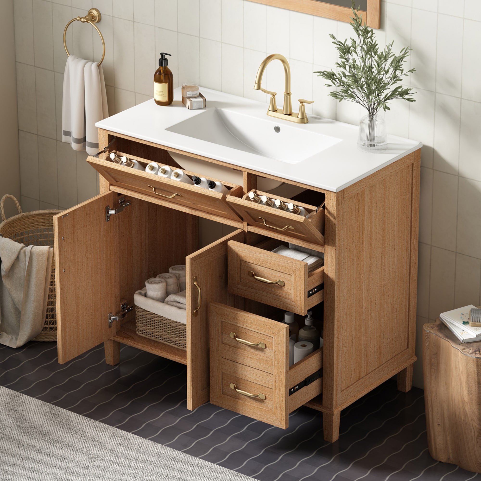 CASAINC CA-GLS00076 Bath-Vanity-Combo - View #2