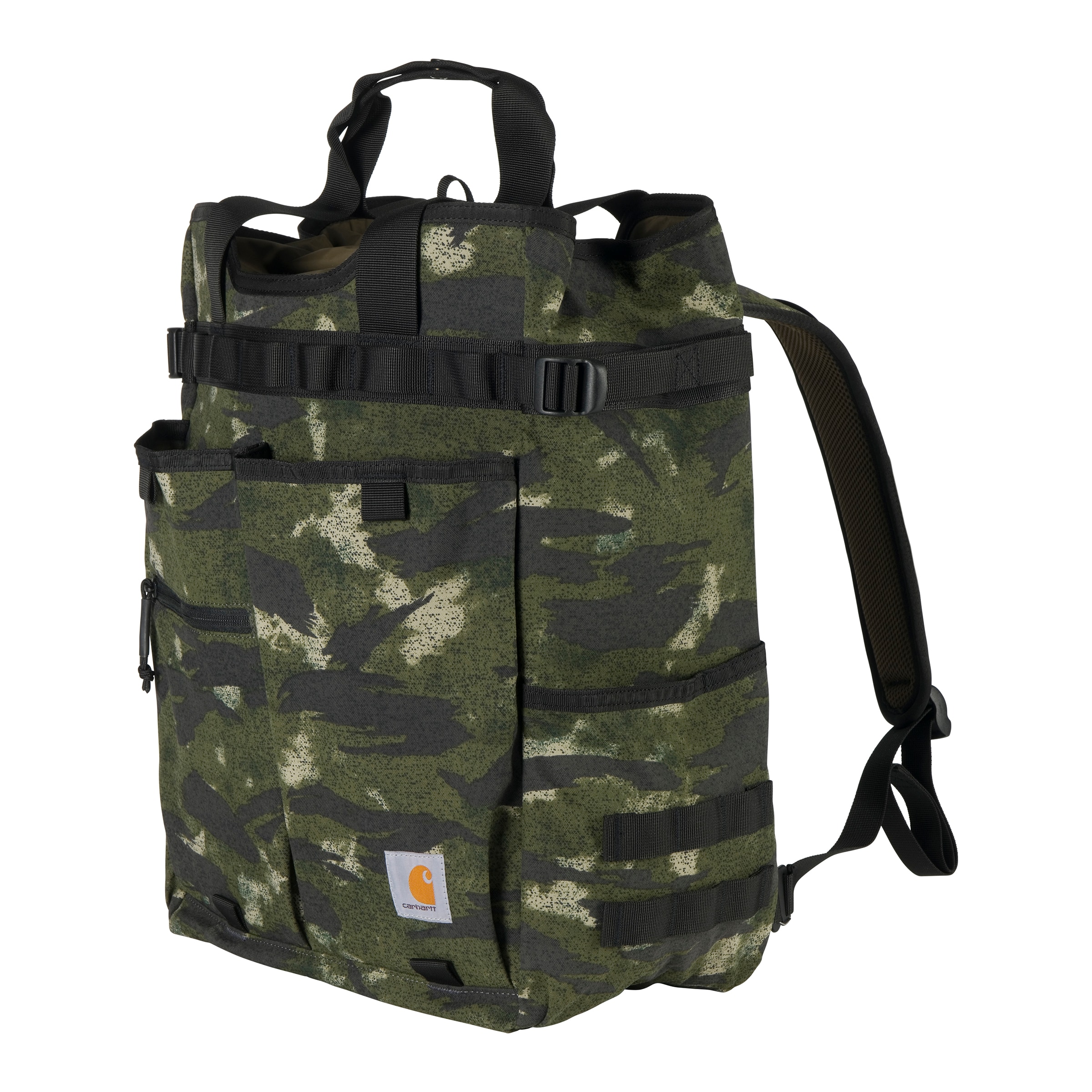 Carhartt B000041990199 28L Nylon Cinch-Top Convertible Tote 7" x 13" x 17.5" Blind Fatigue Camo Backpack
