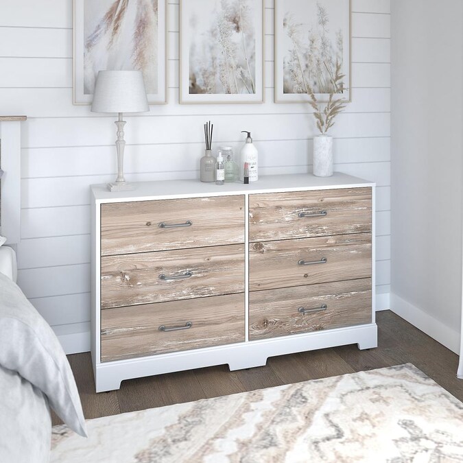 River Brook White Suede Oak Barnwood, Dressers At Home Goods
