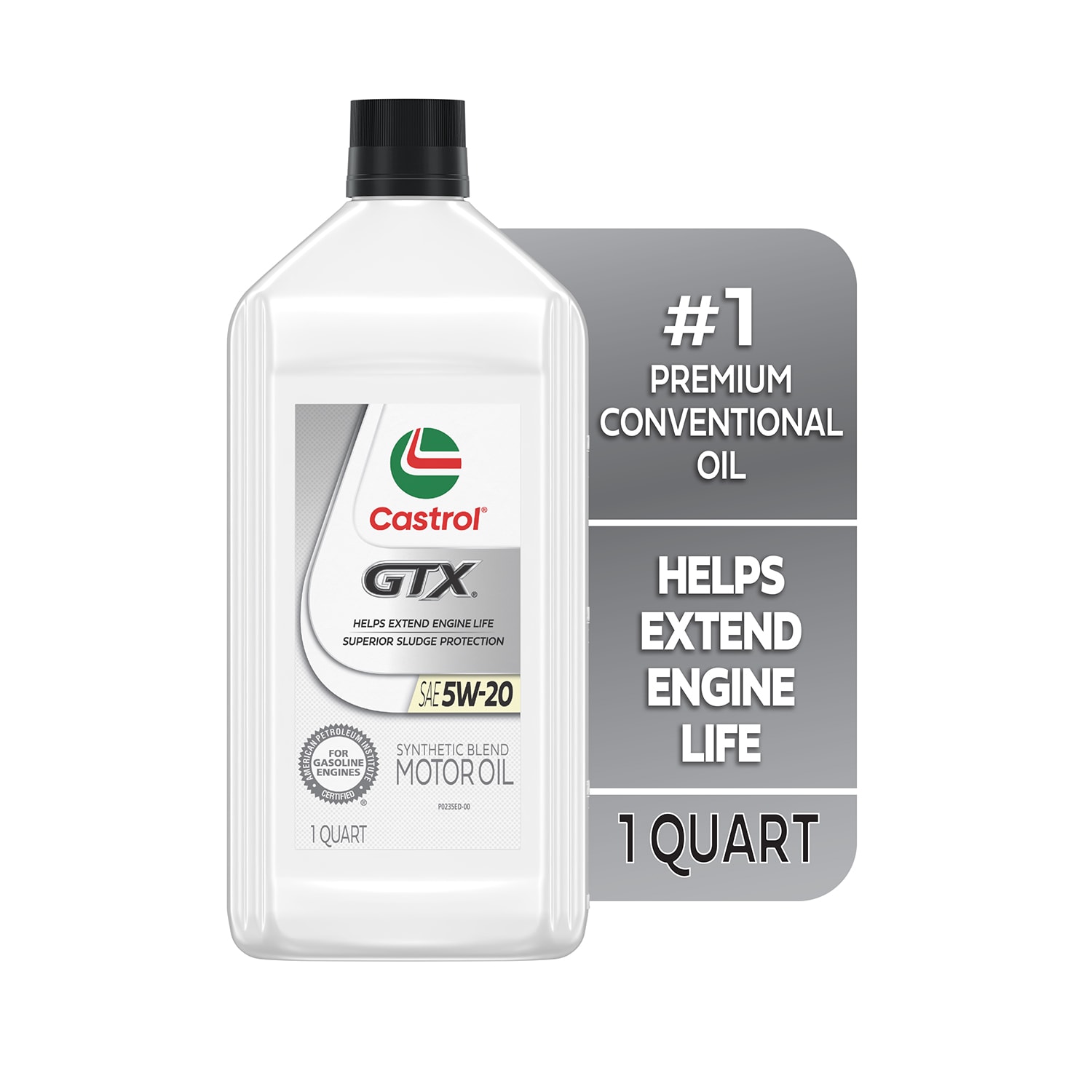 CASTROL 1 Quart 5W-20 Motor Oil with Advanced Protection Against Sludge and  Thermal Breakdown in the Motor Oil u0026 Additives department at Lowes.com