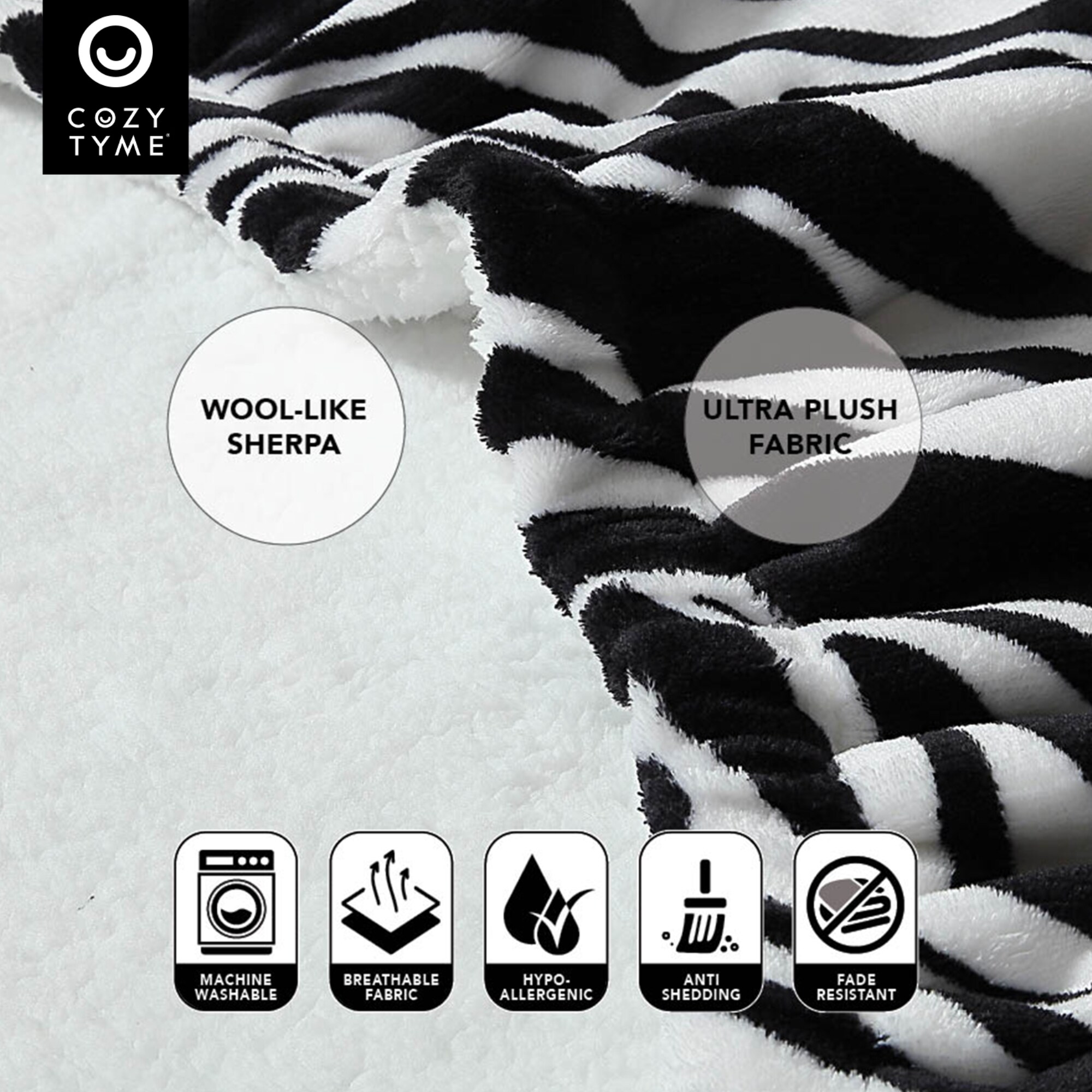 Cozy Tyme B188-20ZB-LS Blankets-And-Throws - View #10