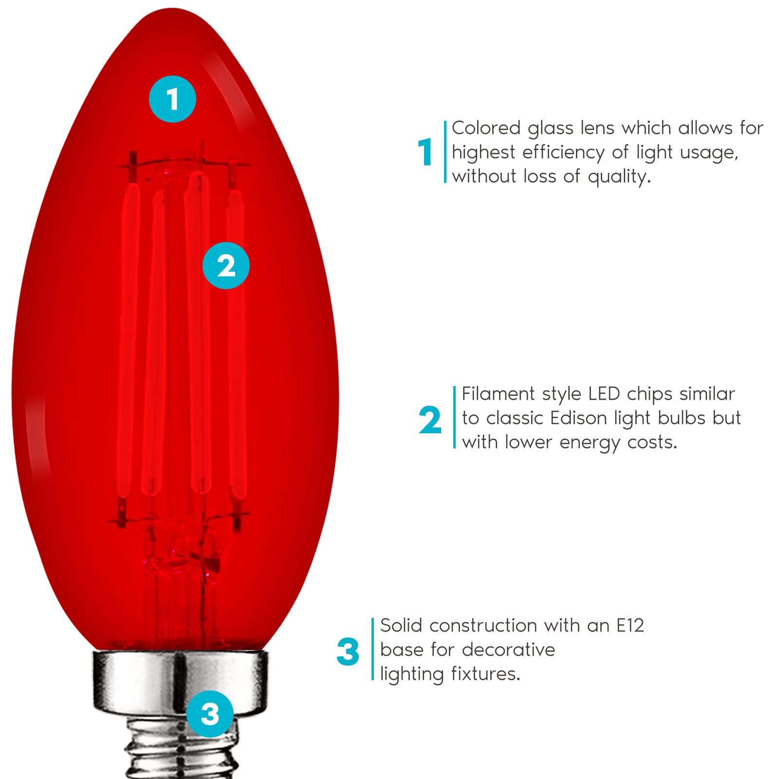Luxrite LR21740-3PK Dec-Led-Light-Bulbs - View #3