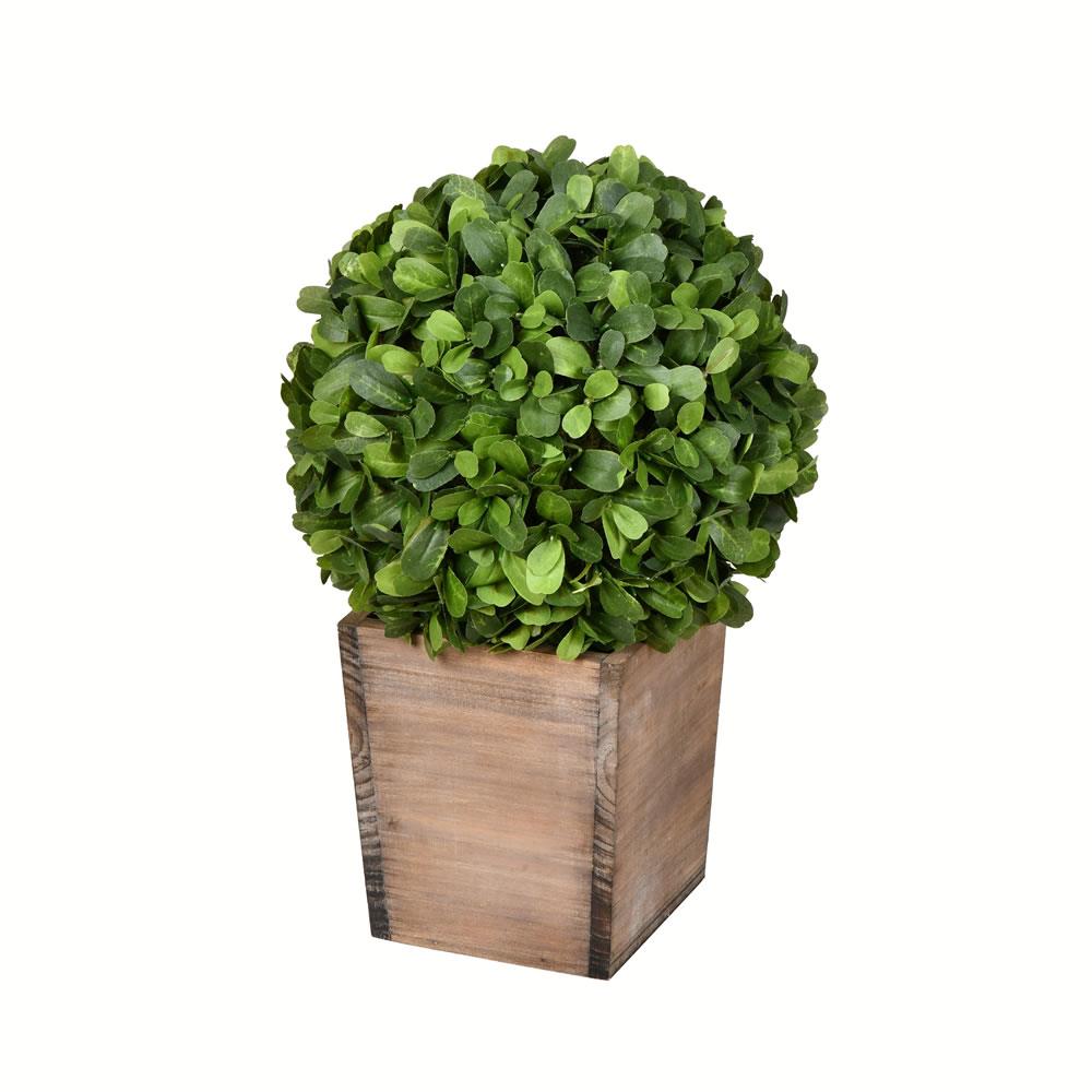 Vickerman FG191316 16-in Green Indoor Boxwood Artificial Plant