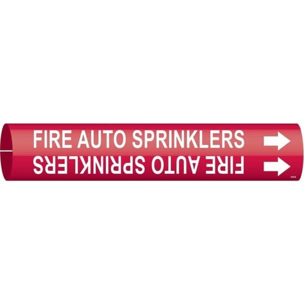 Brady  Pipe MarkerFire Auto SprinklersRed 4059-B 4059-B